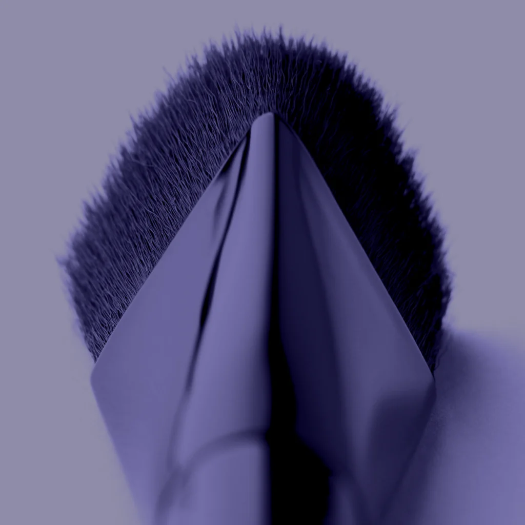 Makeup Brushes Thumbnail displaying close up brush with purple filter